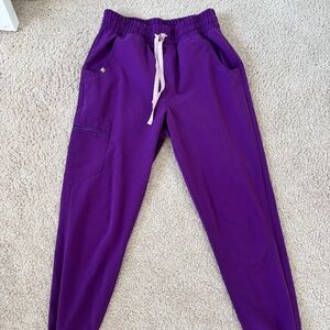 Figs Magic Purple Zamora High Waisted Jogger Scrub Pants